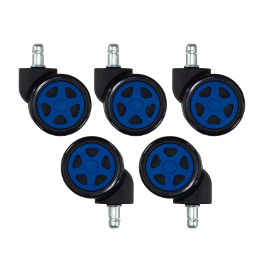 rueda para sillas de oficina azul 11x60mm gaming 1