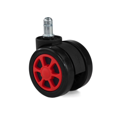 rueda para sillas de oficina rojo 60mm gaming 2