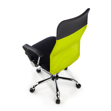 silla de oficina verde nova malla brazos fijos 8
