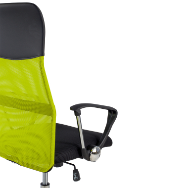 silla de oficina verde nova malla brazos fijos 6