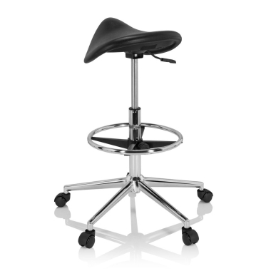taburete de trabajo y laboratorio negro ergonomica plastico sin brazos 7