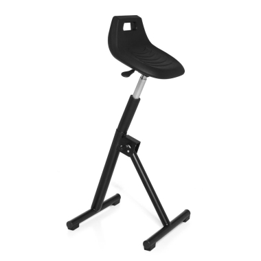 taburete de trabajo y laboratorio negro work 19 plastico sin brazos 4
