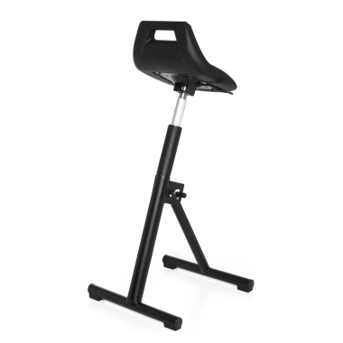 taburete de trabajo y laboratorio negro work 19 plastico sin brazos 6