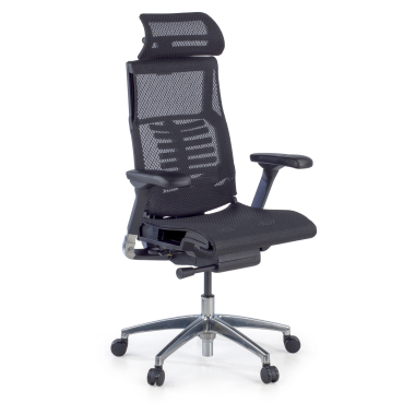 silla ergonomica negro estructura negra malla brazos regulables 5d soporte lumbar reposacabezas 1