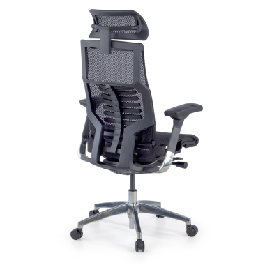 silla ergonomica negro estructura negra malla brazos regulables 5d soporte lumbar reposacabezas 8