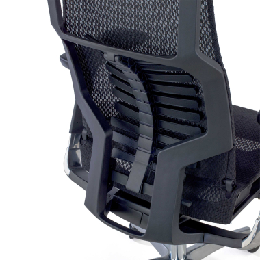 silla ergonomica negro estructura negra malla brazos regulables 5d soporte lumbar reposacabezas 4