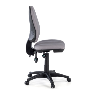 silla de oficina gris sin brazos tela sin brazos 4