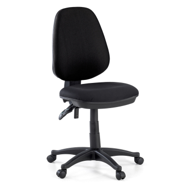 silla de oficina negro sin brazos tela sin brazos 1