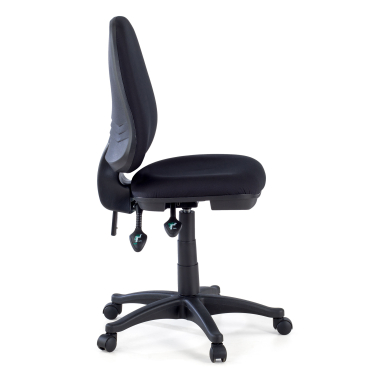 silla de oficina negro sin brazos tela sin brazos 4
