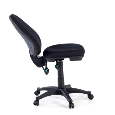 silla de oficina negro sin brazos tela sin brazos 5