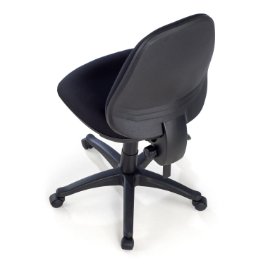 silla de oficina negro sin brazos tela sin brazos 7