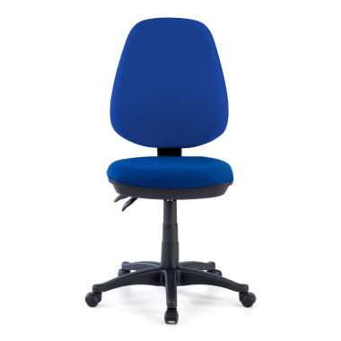 silla de oficina azul sin brazos tela sin brazos 3