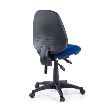 silla de oficina azul sin brazos tela sin brazos 6