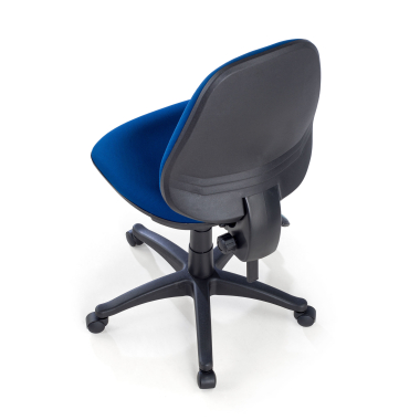 silla de oficina azul sin brazos tela sin brazos 8