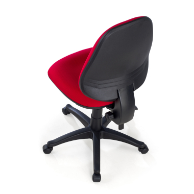 silla de oficina rojo sin brazos tela sin brazos 8