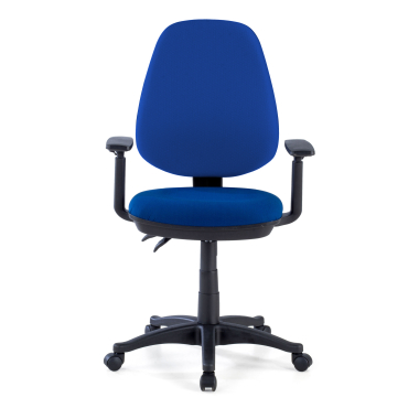 silla de oficina azul con brazos tela brazos regulables 1d 8