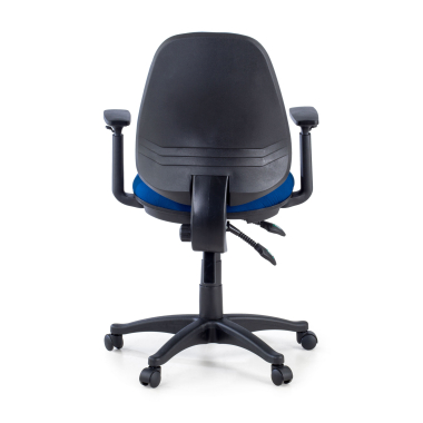 silla de oficina azul con brazos tela brazos regulables 1d 7