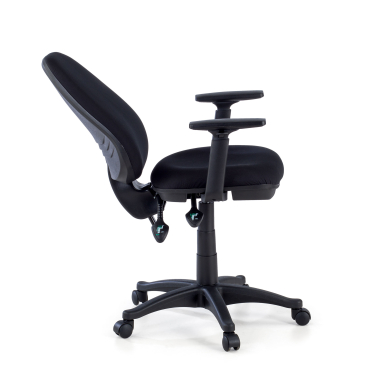 silla de oficina negro con brazos tela brazos regulables 1d 5