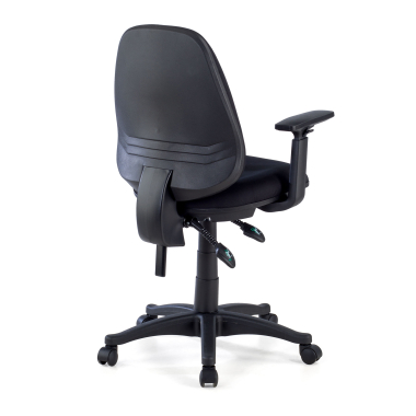 silla de oficina negro con brazos tela brazos regulables 1d 7