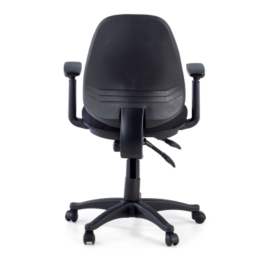 silla de oficina negro con brazos tela brazos regulables 1d 8