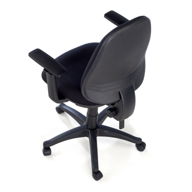 silla de oficina negro con brazos tela brazos regulables 1d 9