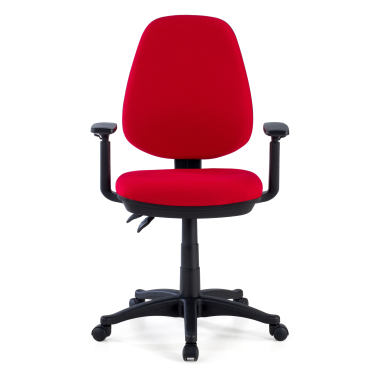 silla de oficina rojo con brazos tela brazos regulables 1d 10