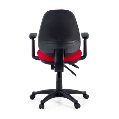 silla de oficina rojo con brazos tela brazos regulables 1d 8