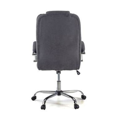 sillon de oficina gris tapizado tela brazos tapizados 6