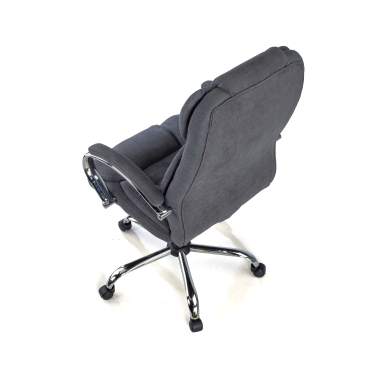 sillon de oficina gris tapizado tela brazos tapizados 7
