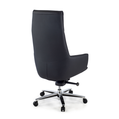 sillon de direccion negro mozart piel natural brazos tapizados 8