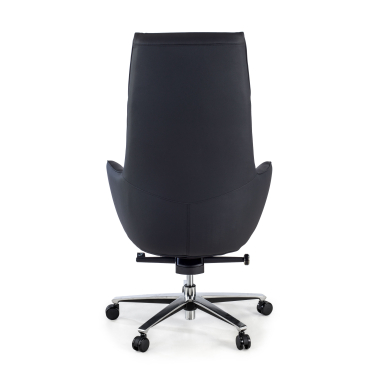 sillon de direccion negro mozart piel natural brazos tapizados 9