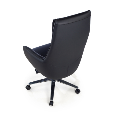 sillon de direccion negro mozart piel natural brazos tapizados 10