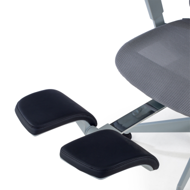 silla ergonomica gris con reposapies malla brazos regulables 3d doble soporte lumbar reposacabezas reposapies extensible 10