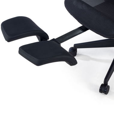 silla ergonomica negro con reposapies malla brazos regulables 3d doble soporte lumbar reposacabezas reposapies extensible 11