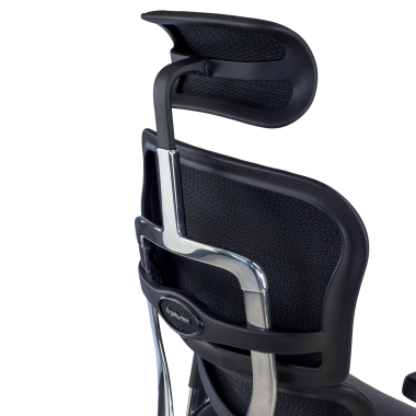 silla de oficina negro estructura negra piel natural piel natural brazos regulables 5d reposacabezas 9