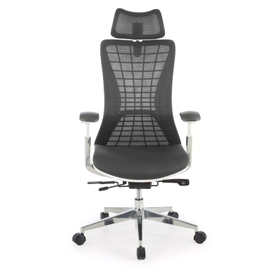 silla ergonomica gris miller malla brazos regulables 3d 3