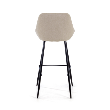 taburete de oficina beige giselle tela brazos tapizados 9