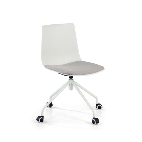 Silla de escritorio infantil Melody giratoria con asiento tapizado
