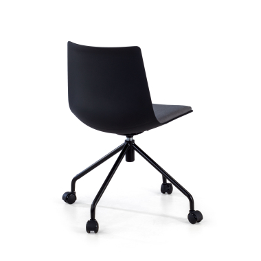 silla giratoria antracita melody plastico sin brazos 8