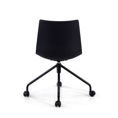 silla giratoria antracita melody plastico sin brazos 9