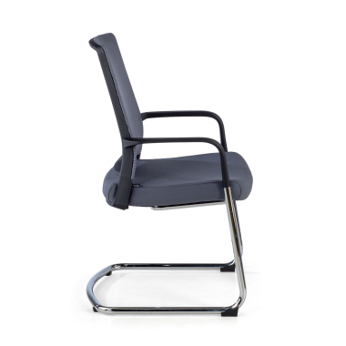 silla confidente gris red transpirable malla brazos fijos 6