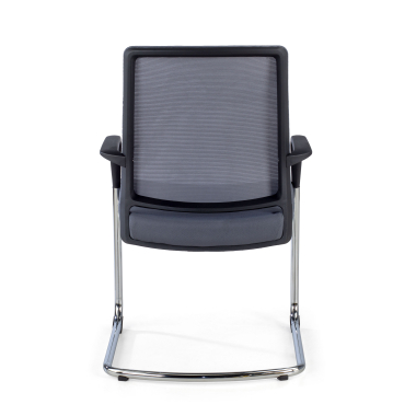 silla confidente gris red transpirable malla brazos fijos 9