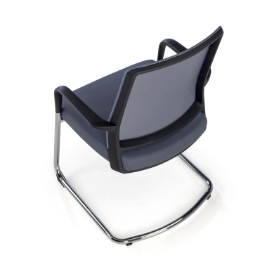 silla confidente gris red transpirable malla brazos fijos 8