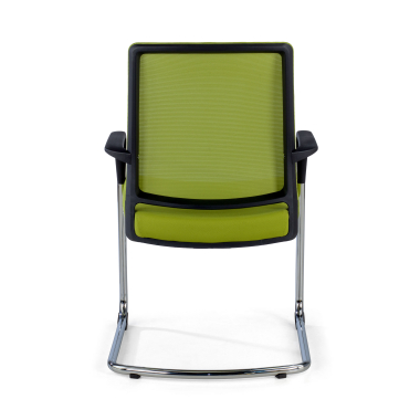silla confidente verde red transpirable malla brazos fijos 8