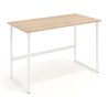 Mesa de Escritorio Zenda, melamina acabado natural y patas de acero