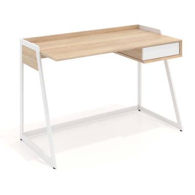 mesa de ordenador beige apex 1