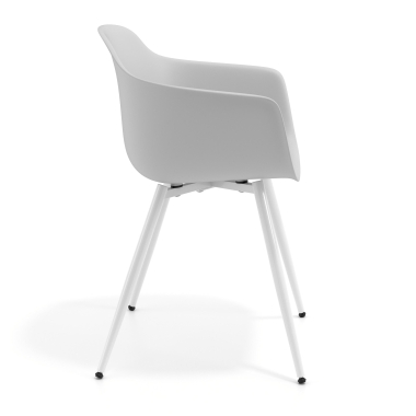 silla confidente blanco gris 4 patas plastico brazos fijos 3