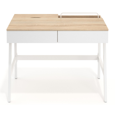 mesa de ordenador blanco opal 3