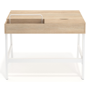 mesa de ordenador blanco opal 7