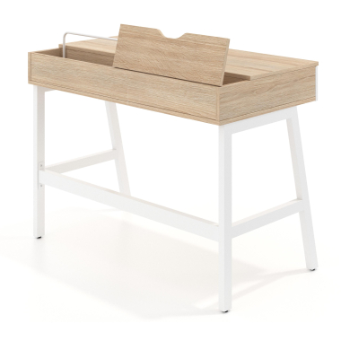 mesa de ordenador blanco opal 5